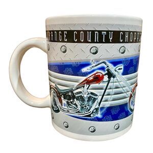Orange County Choppers 2005 Motorcycle Mug Cup Ceramic Coffee Biker Red Bike